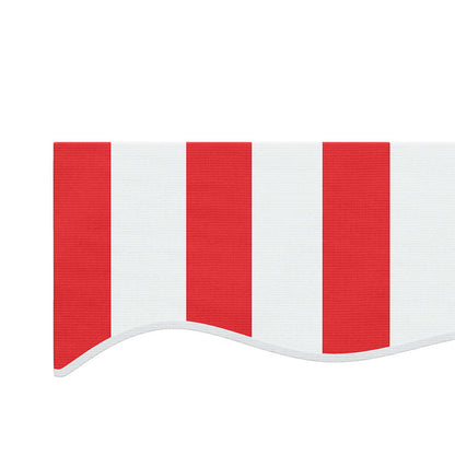 Awning Replacement Fabric Red and White 3x2.5 m Polyester