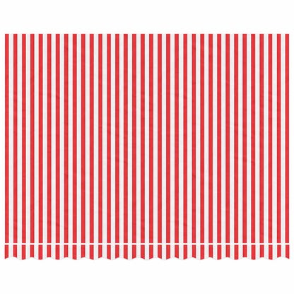Awning Replacement Fabric Red and White 3.5x2.5 m Polyester