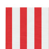 Replacement Fabric for Awning Red and White Stripe 3.5x2.5 m