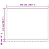 Replacement Fabric for Awning Red and White Stripe 3.5x2.5 m