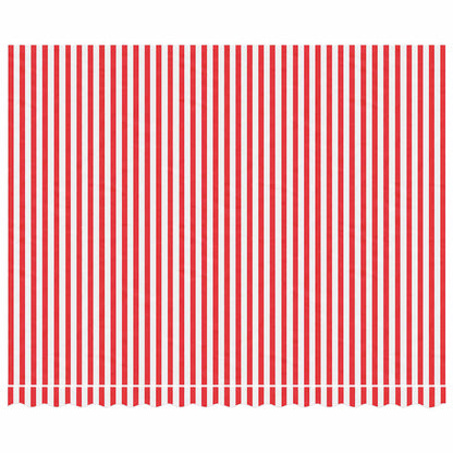 Awning Replacement Fabric Red and White 4x3 m Polyester