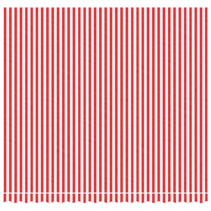 Awning Replacement Fabric Red and White 4x3.5 m Polyester