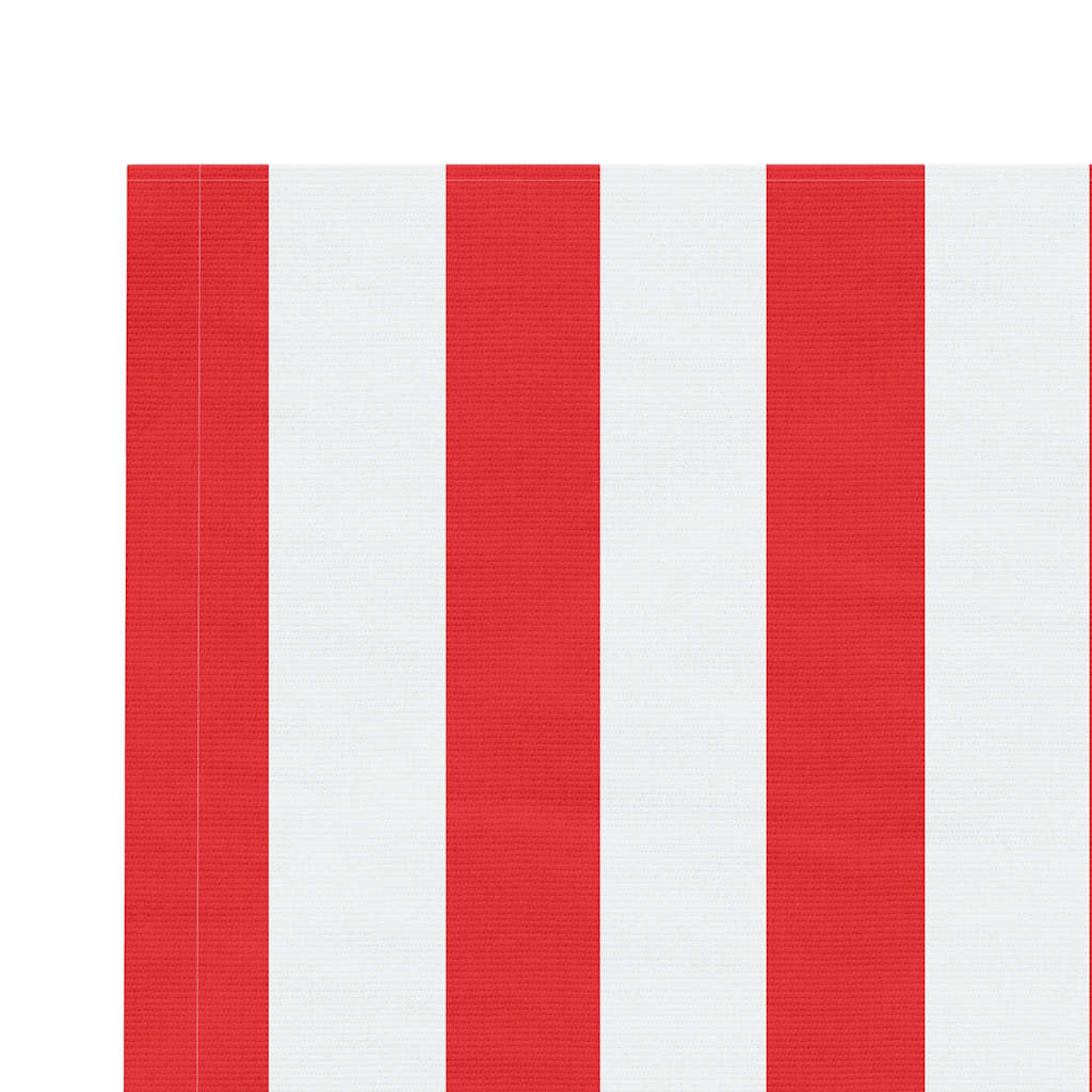 Awning Replacement Fabric Red and White 4x3.5 m Polyester
