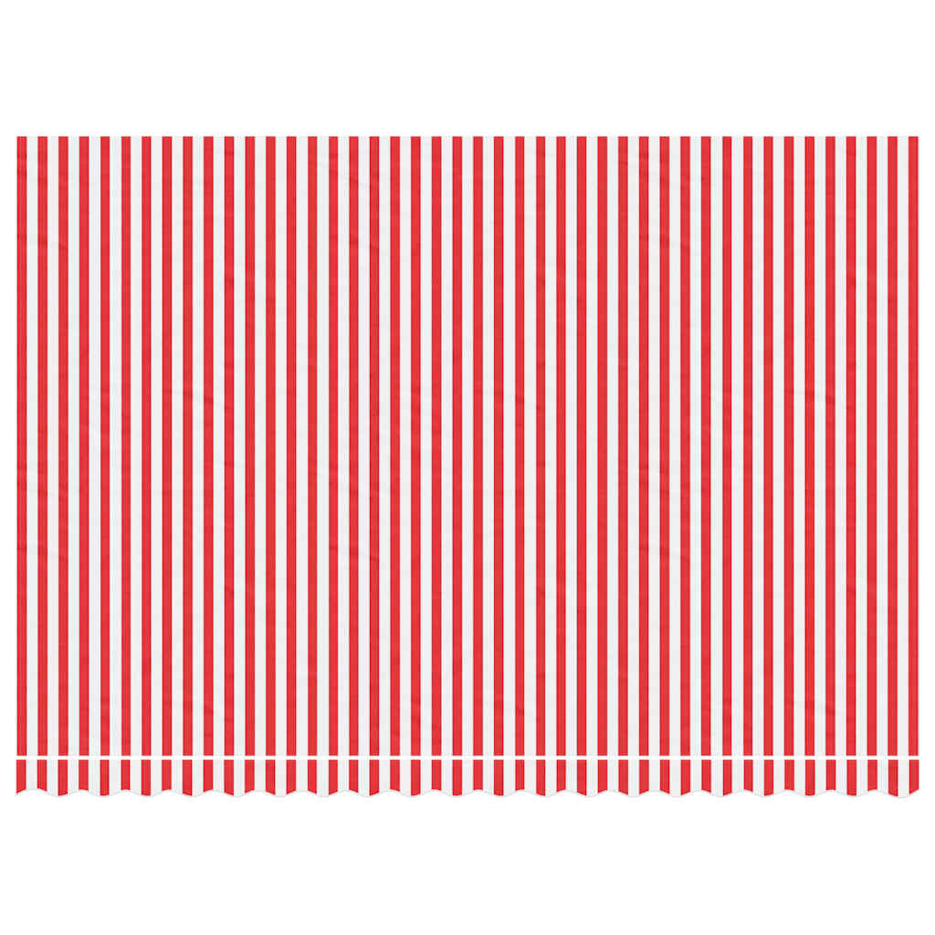 Awning Replacement Fabric Red and White 4.5x3 m Polyester