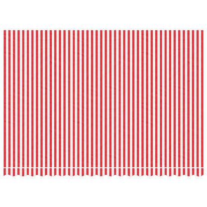 Awning Replacement Fabric Red and White 4.5x3 m Polyester