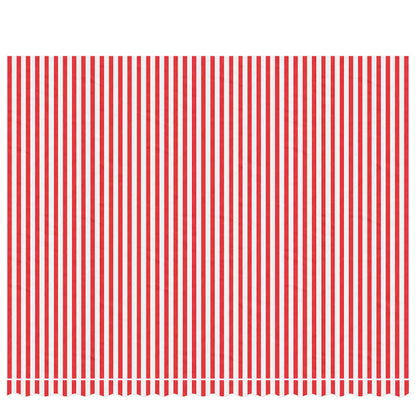 Awning Replacement Fabric Red and White 4.5x3.5 m Polyester