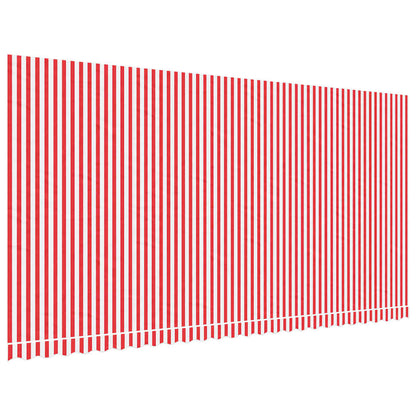 Awning Replacement Fabric Red and White 6x3 m Polyester