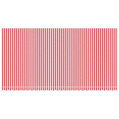 Awning Replacement Fabric Red and White 6x3 m Polyester