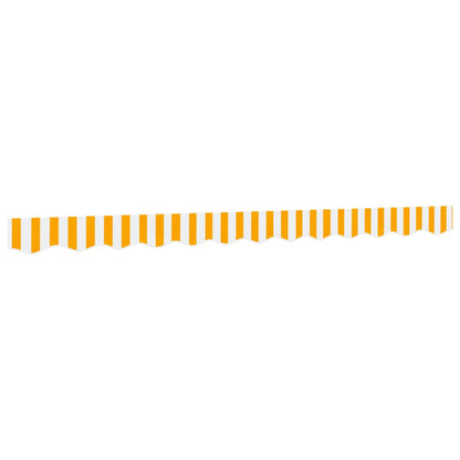 Replacement Fabric for Awning Valance Yellow and White Stripe 3 m