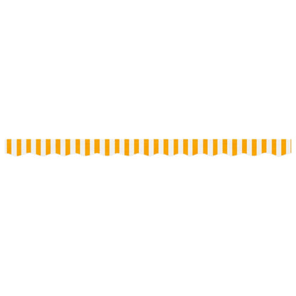 Replacement Fabric for Awning Valance Yellow and White Stripe 3 m