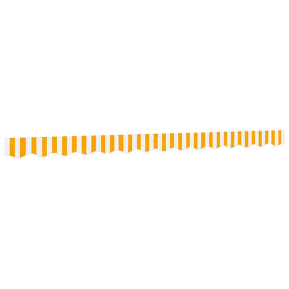 Replacement Fabric for Awning Valance Yellow and White Stripe 3.5 m
