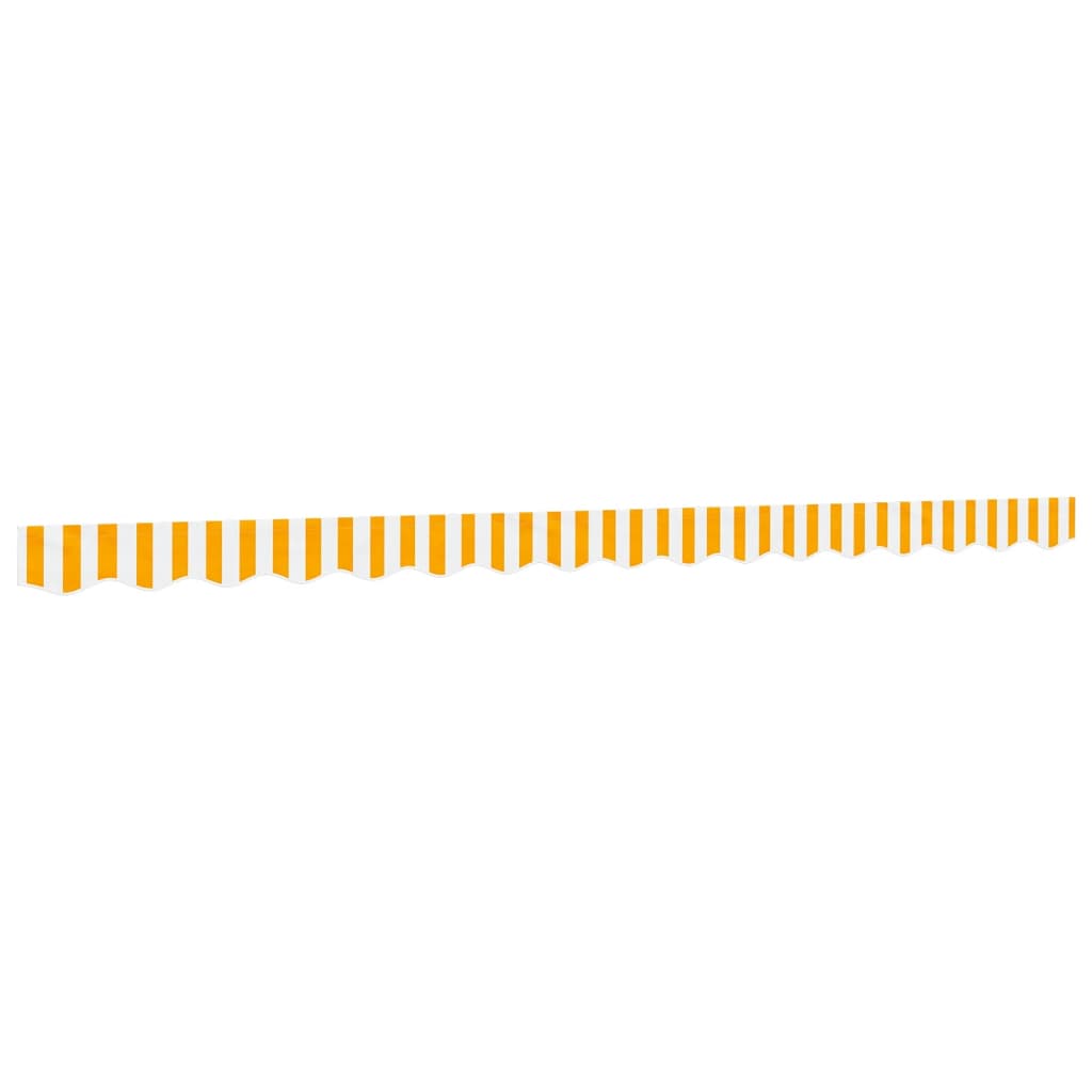 Replacement Fabric for Awning Valance Yellow and White Stripe 4 m