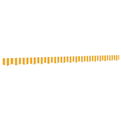 Replacement Fabric for Awning Valance Yellow and White Stripe 4 m