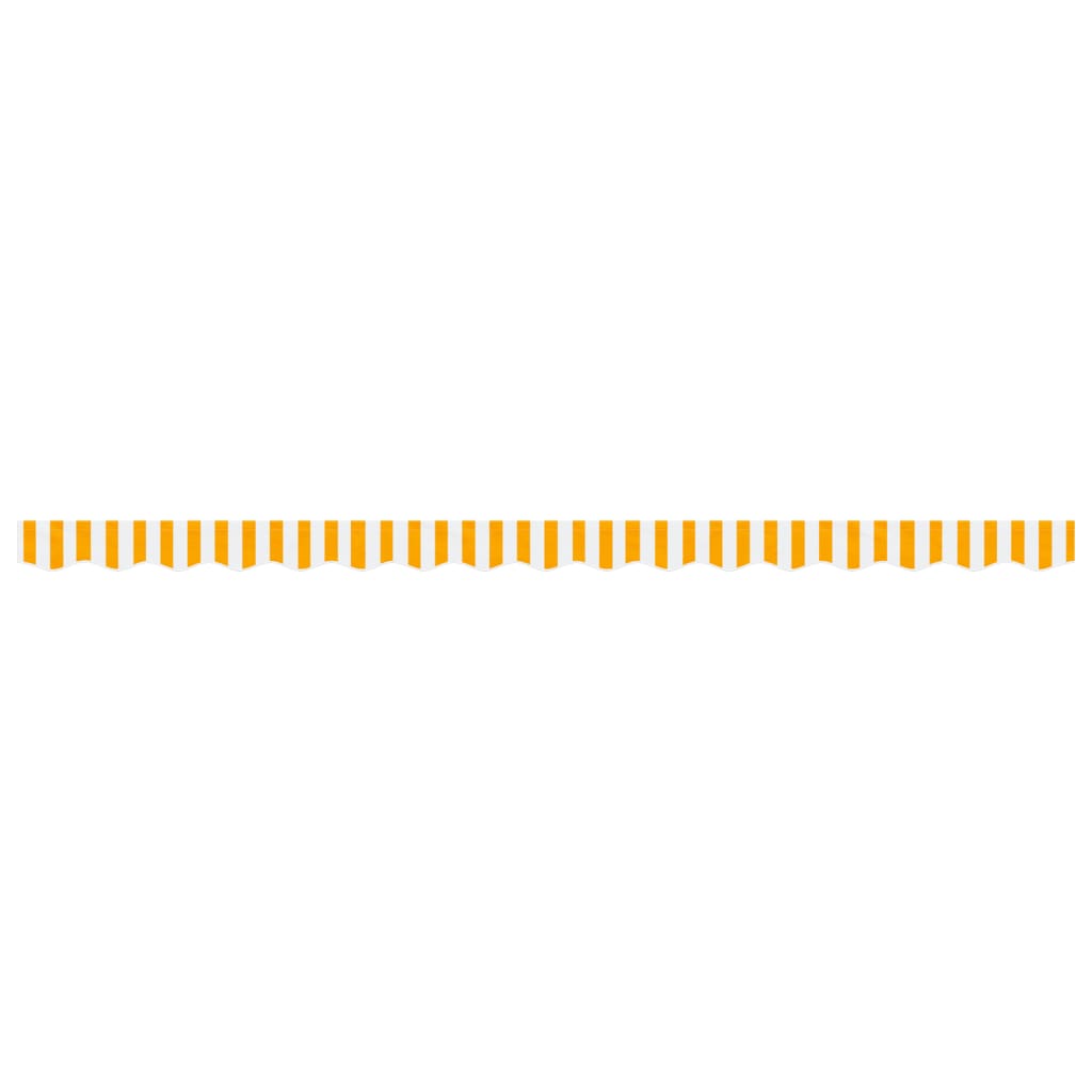 Replacement Fabric for Awning Valance Yellow and White Stripe 4 m