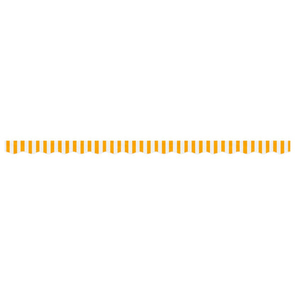 Replacement Fabric for Awning Valance Yellow and White Stripe 4 m