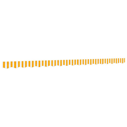 Replacement Fabric for Awning Valance Yellow and White Stripe 4.5 m