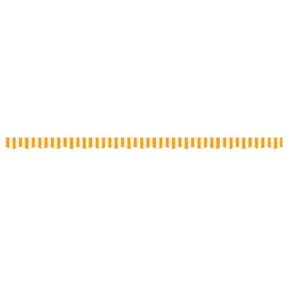 Replacement Fabric for Awning Valance Yellow and White Stripe 4.5 m