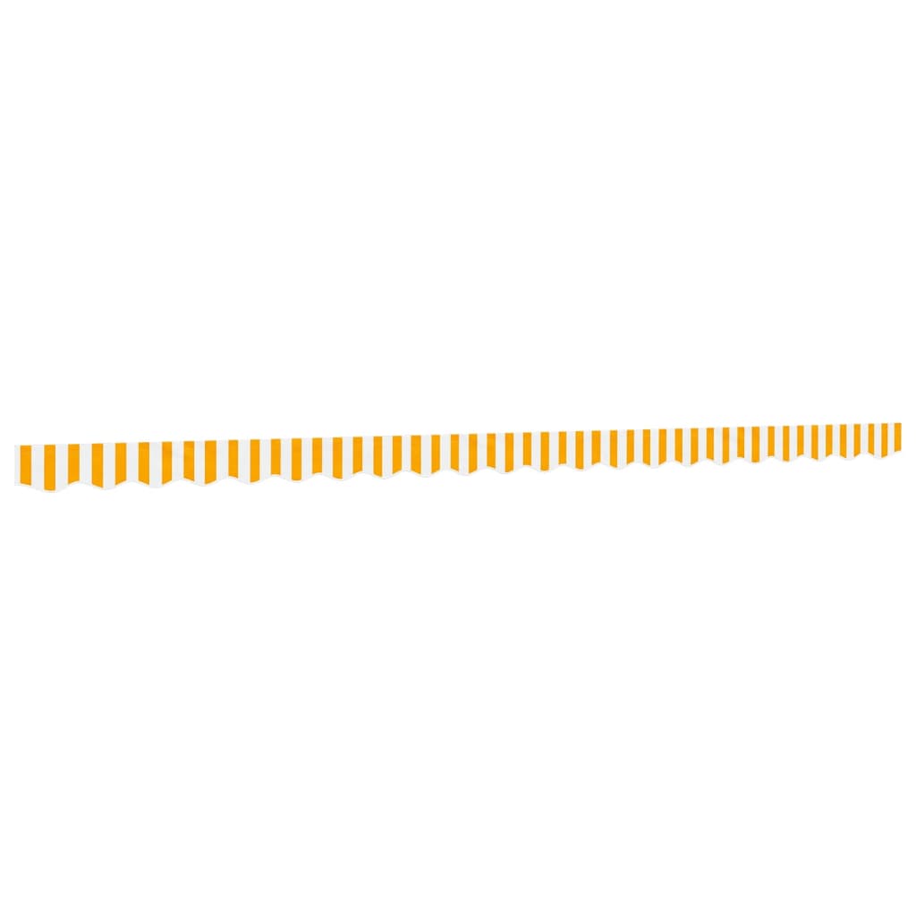 Replacement Fabric for Awning Valance Yellow and White Stripe 5 m