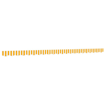 Replacement Fabric for Awning Valance Yellow and White Stripe 5 m