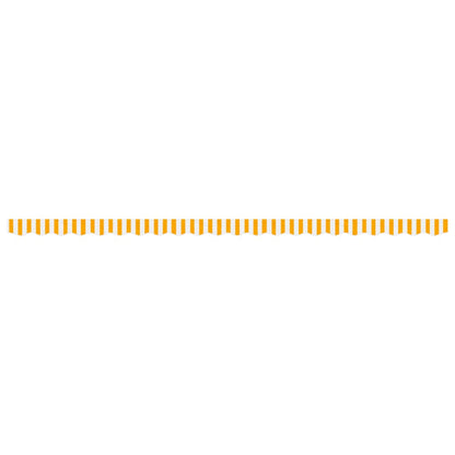 Replacement Fabric for Awning Valance Yellow and White Stripe 5 m