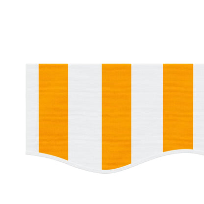 Replacement Fabric for Awning Valance Yellow and White Stripe 6 m