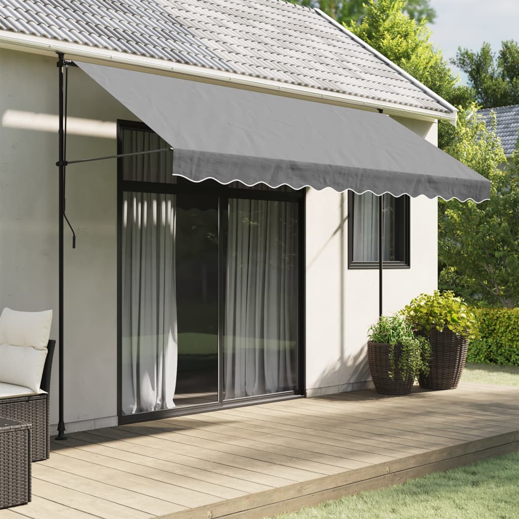 Replacement Fabric for Awning Valance Anthracite Stripe 3.5 m