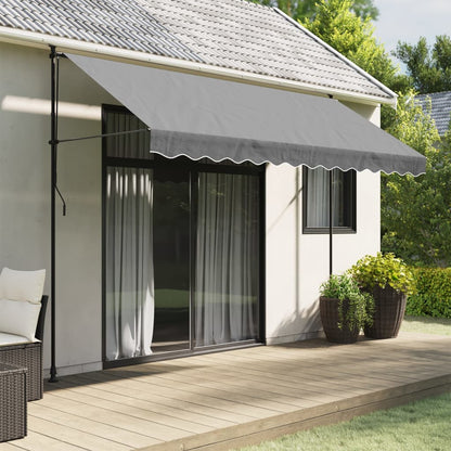 Replacement Fabric for Awning Valance Anthracite Stripe 3.5 m