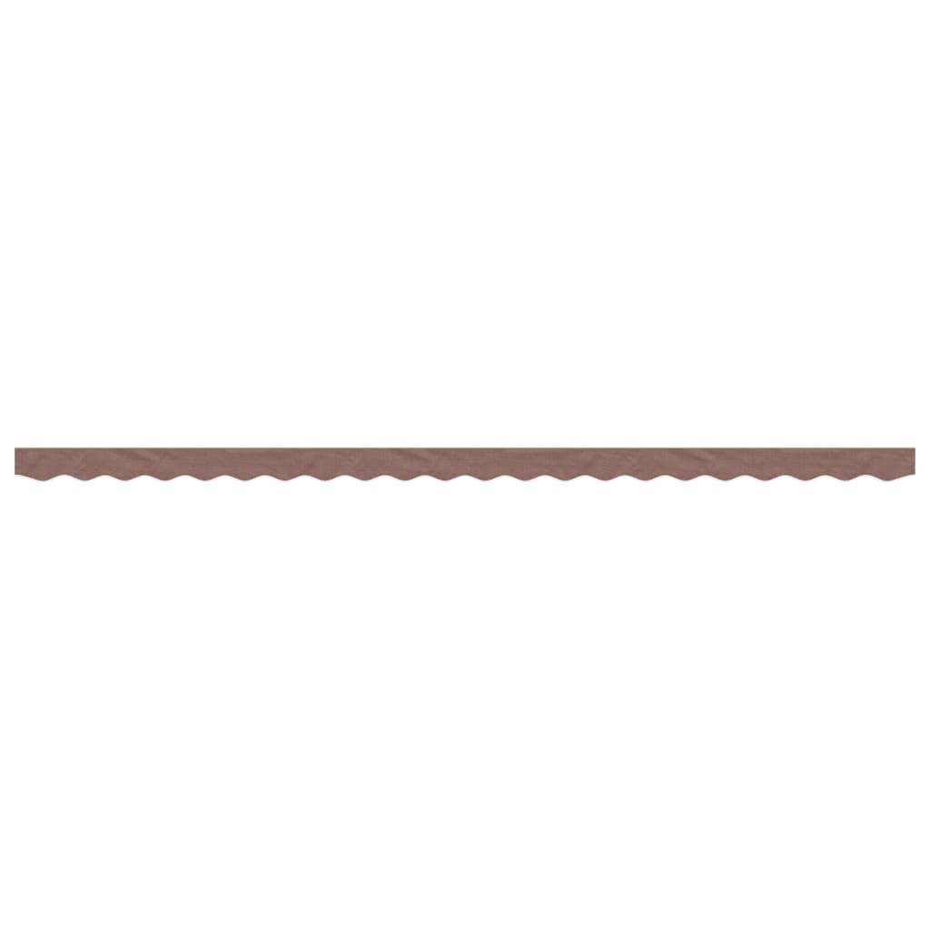 Replacement Fabric for Awning Valance Brown Stripe 5 m