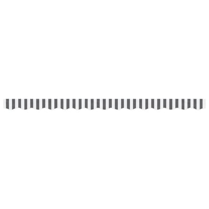 Replacement Fabric for Awning Valance Anthracite and White Stripe 3.5 m