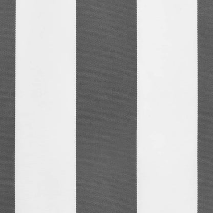 Replacement Fabric for Awning Valance Anthracite and White Stripe 3.5 m