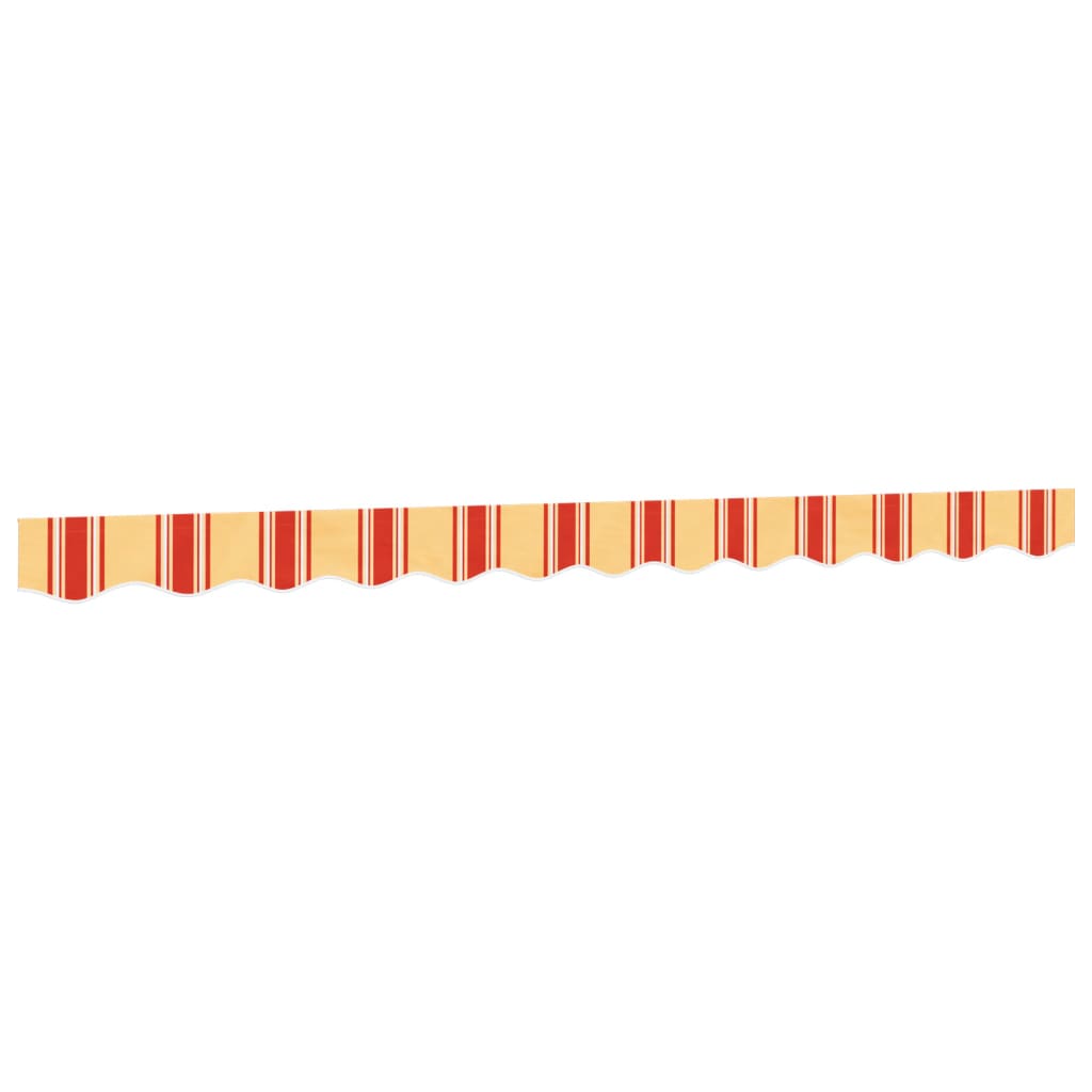 Replacement Fabric for Awning Valance Yellow and Orange Stripe 3 m