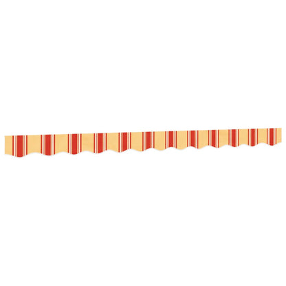 Replacement Fabric for Awning Valance Yellow and Orange Stripe 3 m