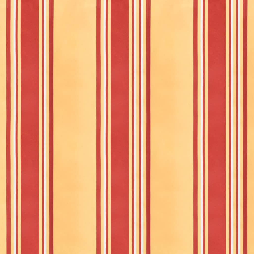 Replacement Fabric for Awning Valance Yellow and Orange Stripe 3 m