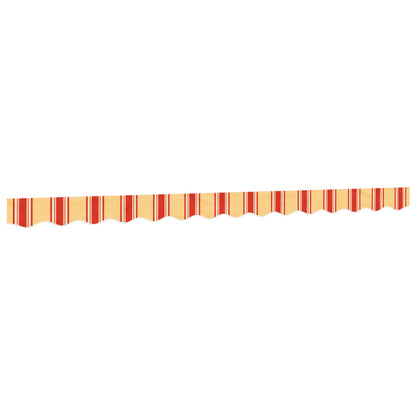 Replacement Fabric for Awning Valance Yellow and Orange Stripe 3.5 m
