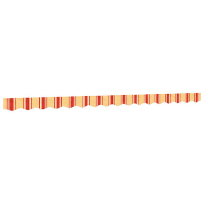 Replacement Fabric for Awning Valance Yellow and Orange Stripe 4 m