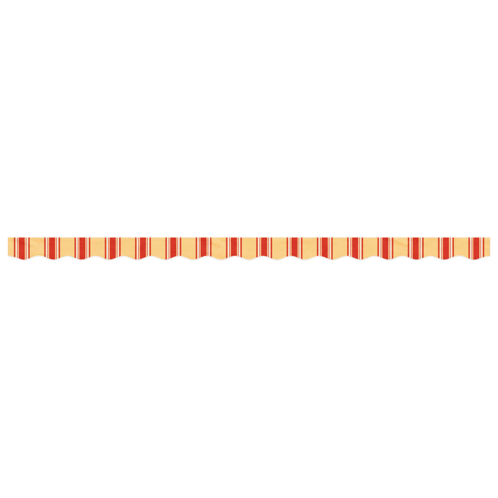 Replacement Fabric for Awning Valance Yellow and Orange Stripe 4 m