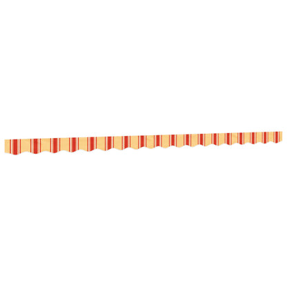 Replacement Fabric for Awning Valance Yellow and Orange Stripe 4.5 m