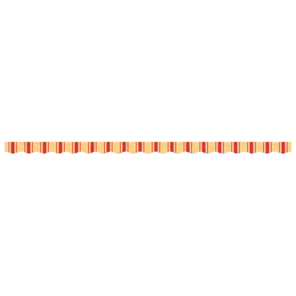 Replacement Fabric for Awning Valance Yellow and Orange Stripe 4.5 m