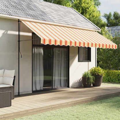 Replacement Fabric for Awning Valance Yellow and Orange Stripe 4.5 m