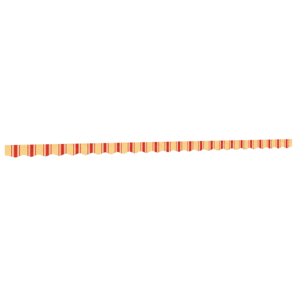 Replacement Fabric for Awning Valance Yellow and Orange Stripe 6 m