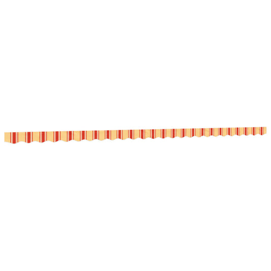Replacement Fabric for Awning Valance Yellow and Orange Stripe 6 m