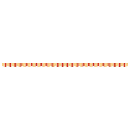 Replacement Fabric for Awning Valance Yellow and Orange Stripe 6 m