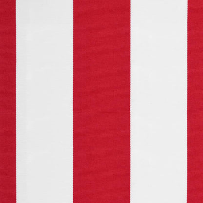 Replacement Fabric for Awning Valance Red and White Stripe 3.5 m
