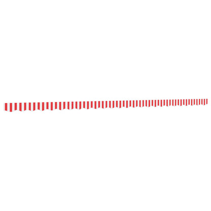 Replacement Fabric for Awning Valance Red and White Stripe 6 m