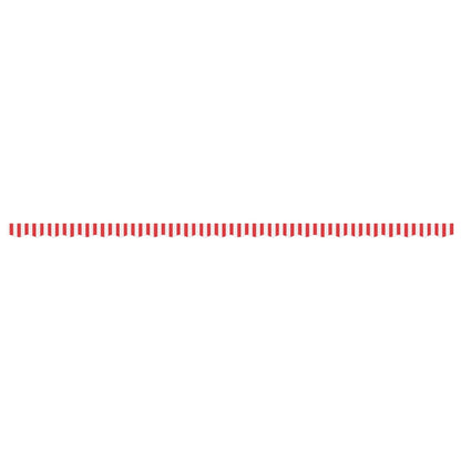 Replacement Fabric for Awning Valance Red and White Stripe 6 m