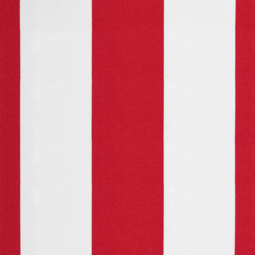 Replacement Fabric for Awning Valance Red and White Stripe 6 m