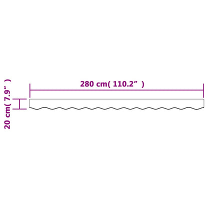 Replacement Fabric for Awning Valance Multicolour Stripe 3 m