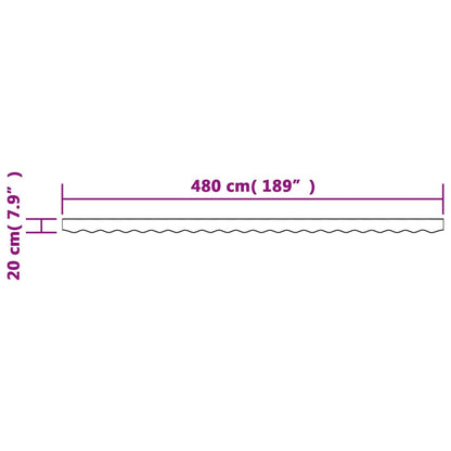 Replacement Fabric for Awning Valance Multicolour Stripe 5 m