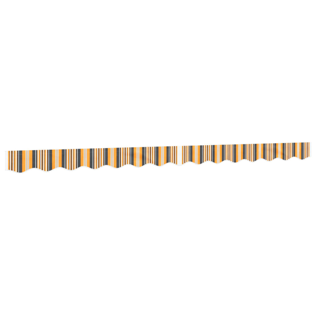 Replacement Fabric for Awning Valance Yellow and Grey Stripe 3.5 m