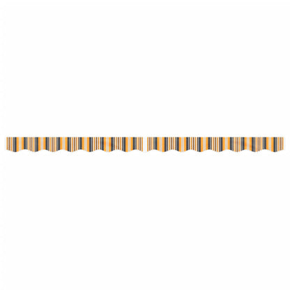 Replacement Fabric for Awning Valance Yellow and Grey Stripe 3.5 m